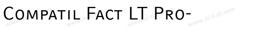 Compatil Fact LT Pro字体转换